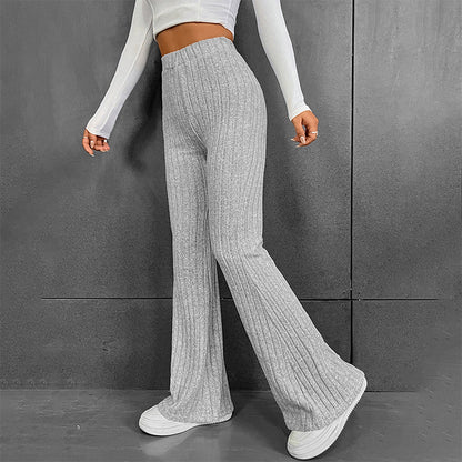 Women’s High Waist Collage-Stitch Trousers – Lightweight Urban Streetwear Pants