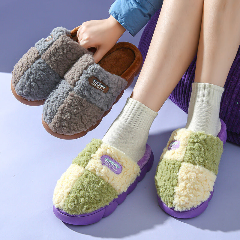 Super Soft Anti Slip Plush Women Slippers