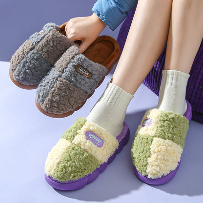Super Soft Anti Slip Plush Women Slippers