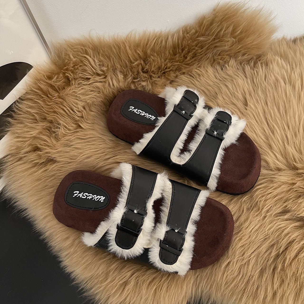 Casual Anti Slip Belt Buckle Women Slippers