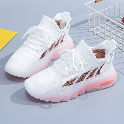 Women’s Sports Casual Sneakers | Stylish Cowhide Summer Shoes