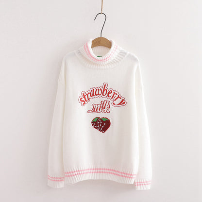 Cute & Casual Comfort Cartoon Cotton College-Style Sweater