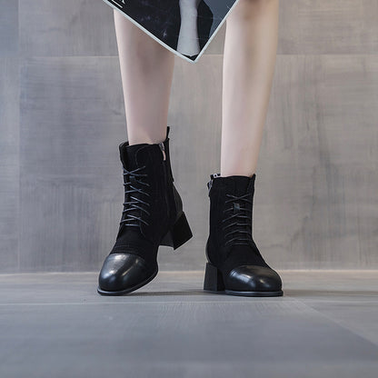 Womens Elastic Elegant Winter Mid Claf Boots