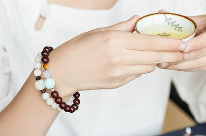 Natural White Jade Bodhi Bracelets – Beaded Bracelets for Mindfulness & Everyday Wear
