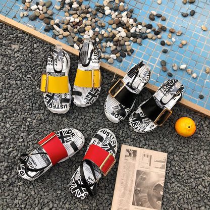 Wide Ankle Buckle Cool Comfortable Summer Sandals For Women