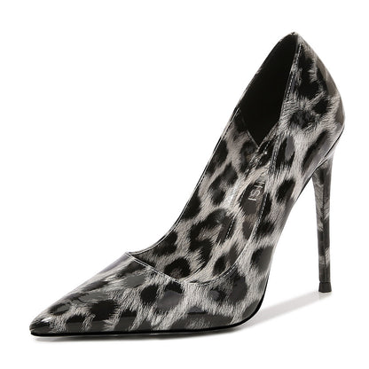 New Leopard Print High Heel Shoes For Women