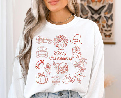 Simple Autumn Cartoon Sweater – Cute & Cozy Korean Casual Style