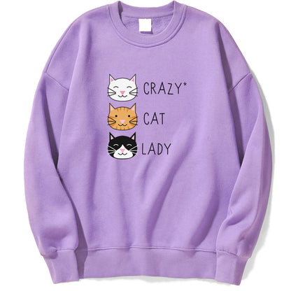 Womens Funny Draws Loose Fit Style Sweatshirts