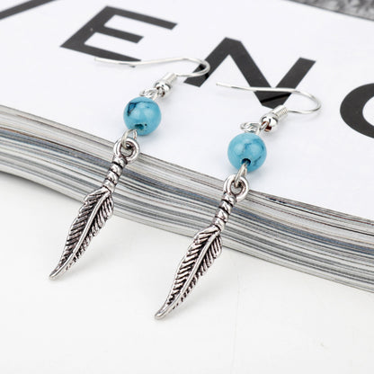 Earrings Boho Turquoise Drop Vintage Design Jewelry Accessories Trend 2025