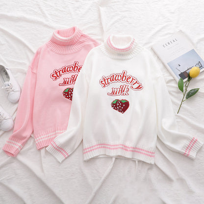 Cute & Casual Comfort Cartoon Cotton College-Style Sweater