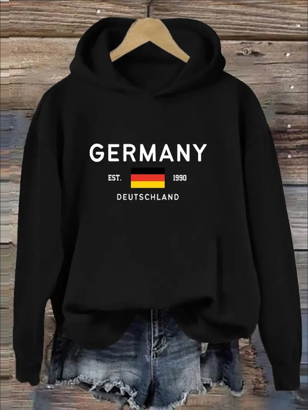 Cozy Germany Print Cool Hoodies – Fall-Ready Comfort in Street Style