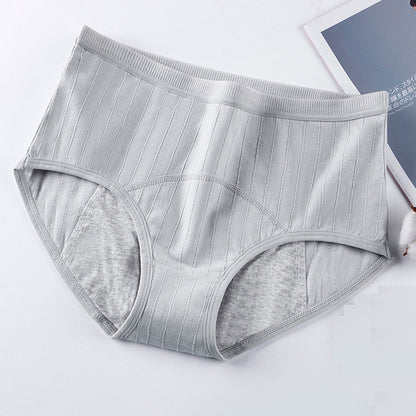 High-Waist Menstrual Panties – Plus Size Period Briefs with Breathable Modal Fabric & Full Coverage Comfort