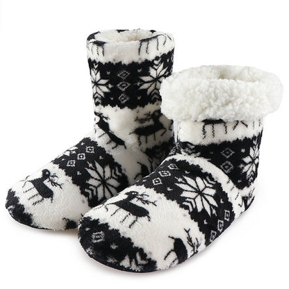 Winter Fur Slippers for Women – Cozy Indoor Holiday Footwear