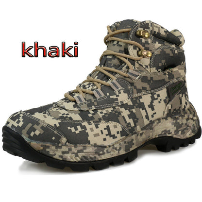 Men's Camouflage Combat Boots | Tactical Outdoor Hiking, Running & Extreme Challenge Boots