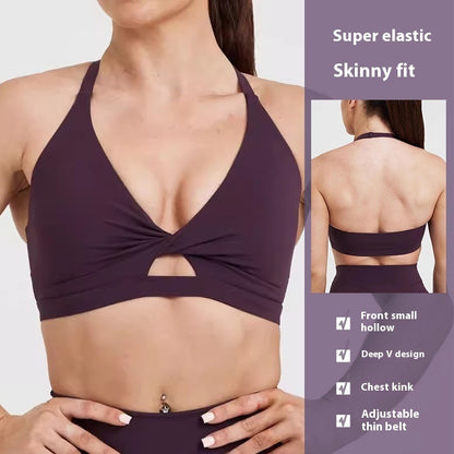High-Grade Yoga Sports Bras – Shockproof Support & Stylish Design