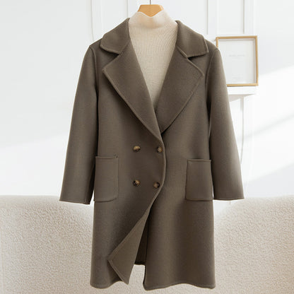 Double Breasted Duck Down Warm Soft Winter Parka Coat For Women