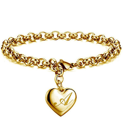 Womens Stainless Steel Gold Silver Link Bracelet