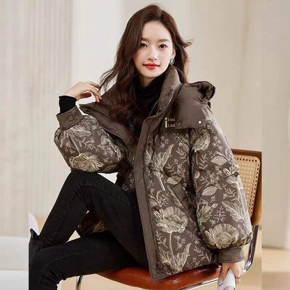 New Winter Style Multi Color Glossy Puffy Women Coats