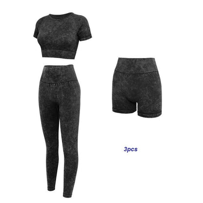 Seamless Cotton Yoga Two-Piece Outfit Set | Comfortable Activewear Style 2025