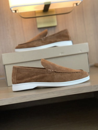 Flat Sole Simple Genuine Leather Casual Womens Shoes