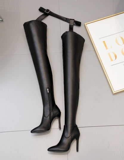 Designer Style Fashionable Over The Knee High Heel Boots For Women