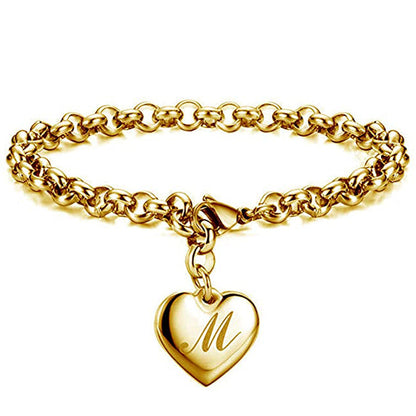 Womens Stainless Steel Gold Silver Link Bracelet