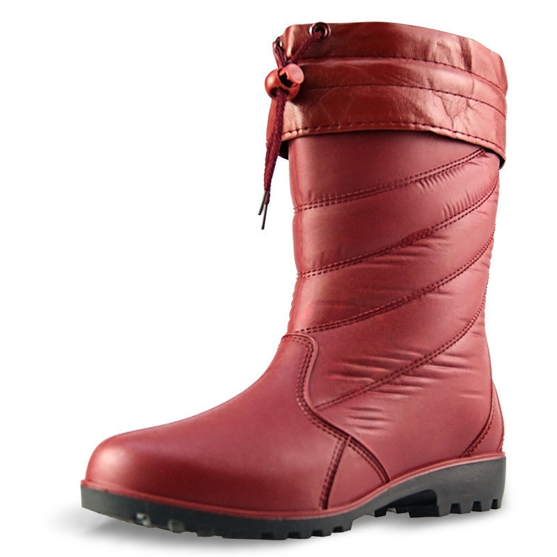 Waterproof Warm Rubber Rain Boots for Women | Mid-Tube PVC Rain Boots