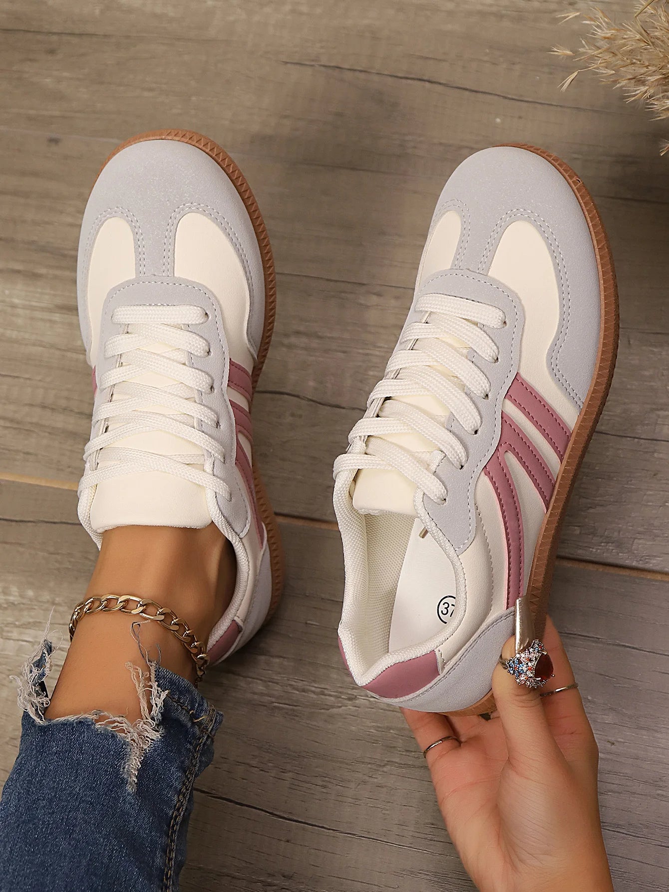 Casual Lace Up Style Womens Summer Shoes