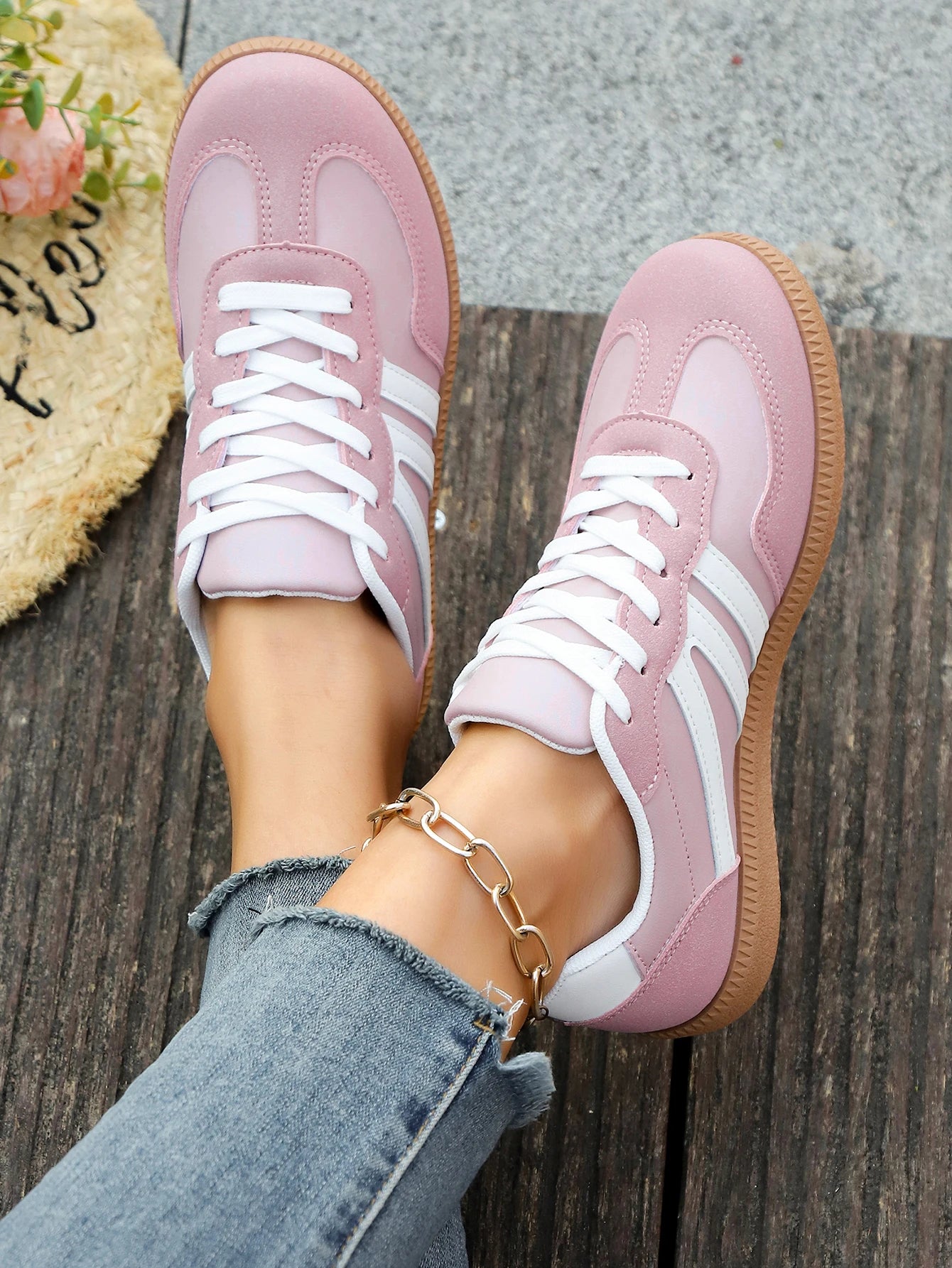 Casual Lace Up Style Womens Summer Shoes