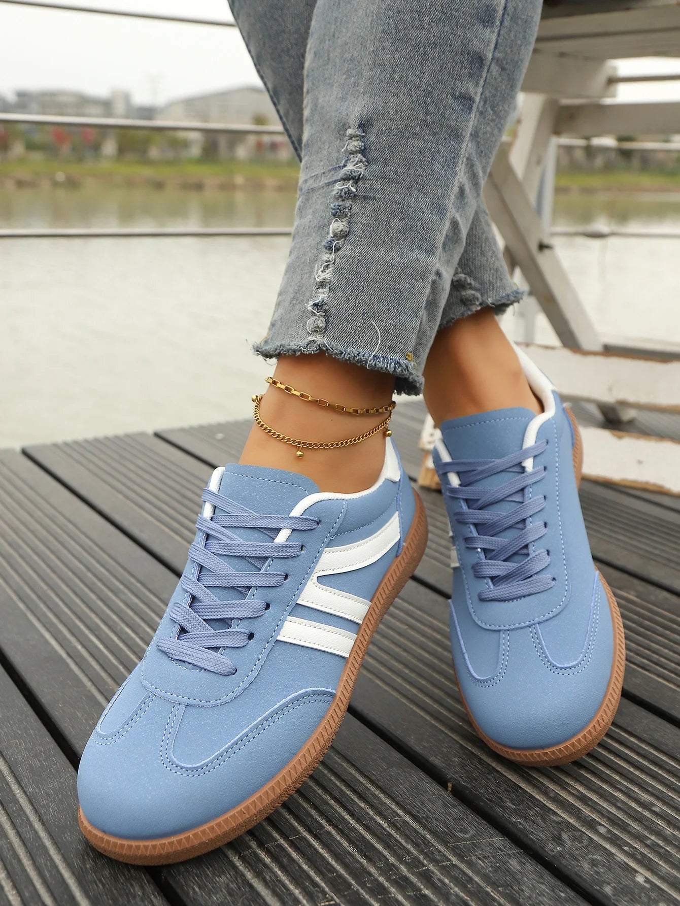 Casual Lace Up Style Womens Summer Shoes