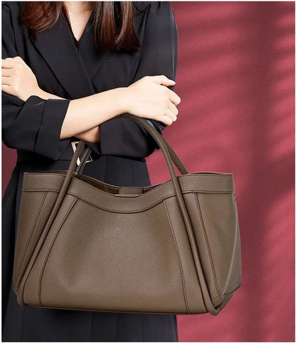 Genuine Leather Elegant Large Capacity Tote Bags