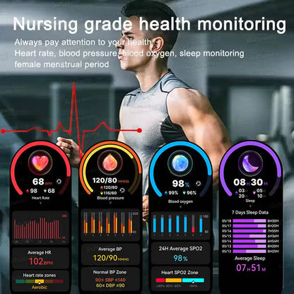 Running Swimming Altimeter Barometer Compass Multi Functional Waterproof Smartwatches