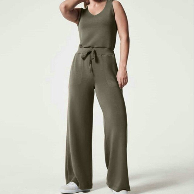 New Spring Style Air Essentials Women Casual Sleeveless Jumpsuits