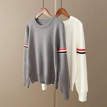 Soft Cashmere Knit Sweater: Stylish O-Neck Top