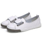 Genuine Leather Summer Style White Black Shoes