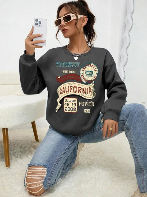 Best of California State Printed Women Sweatshirts