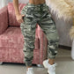 New Drawstring Closure Multi Pocket Camouflage Summer Pants For Women