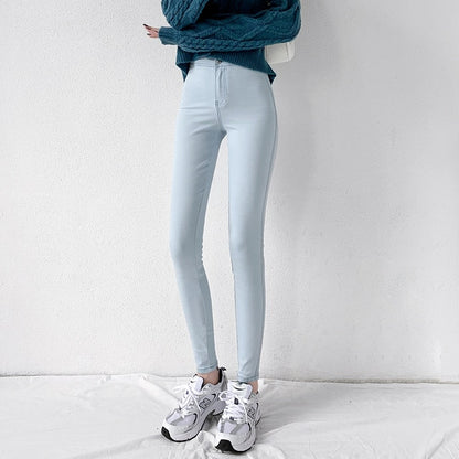 Vintage Style Streetwear High Waisted Women Jeans