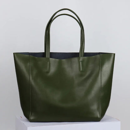 High Quality Genuine Leather Large-Capacity Tote Bags