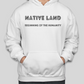 NATIVE LAND Letter Printed Cool Cotton Hoodies