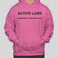 NATIVE LAND Letter Printed Cool Cotton Hoodies