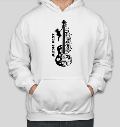 Music FEST Printed Cool Casual Cotton Hoodies