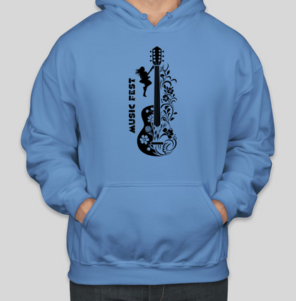 Music FEST Printed Cool Casual Cotton Hoodies