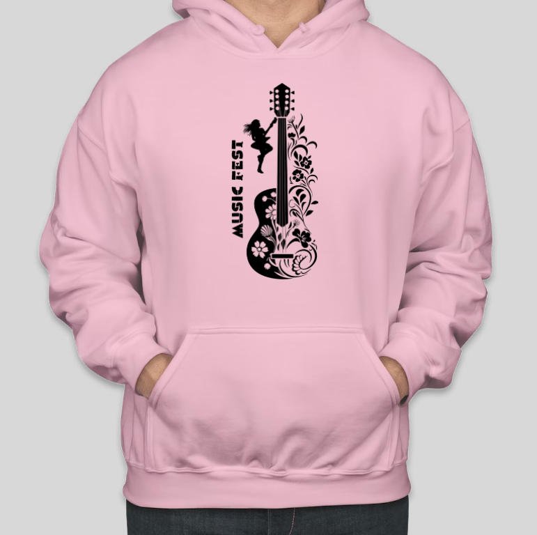 Music FEST Printed Cool Casual Cotton Hoodies