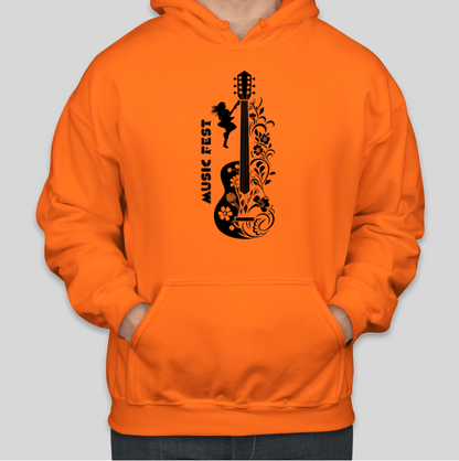 Music FEST Printed Cool Casual Cotton Hoodies