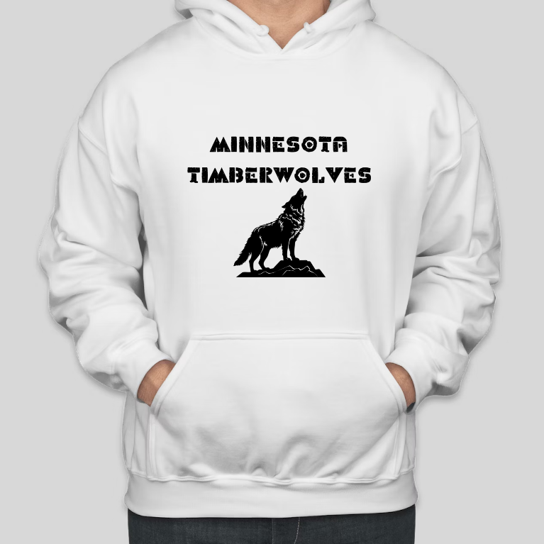 MINNESOTA TimberWolves Printed COTTON Casual Hoodies