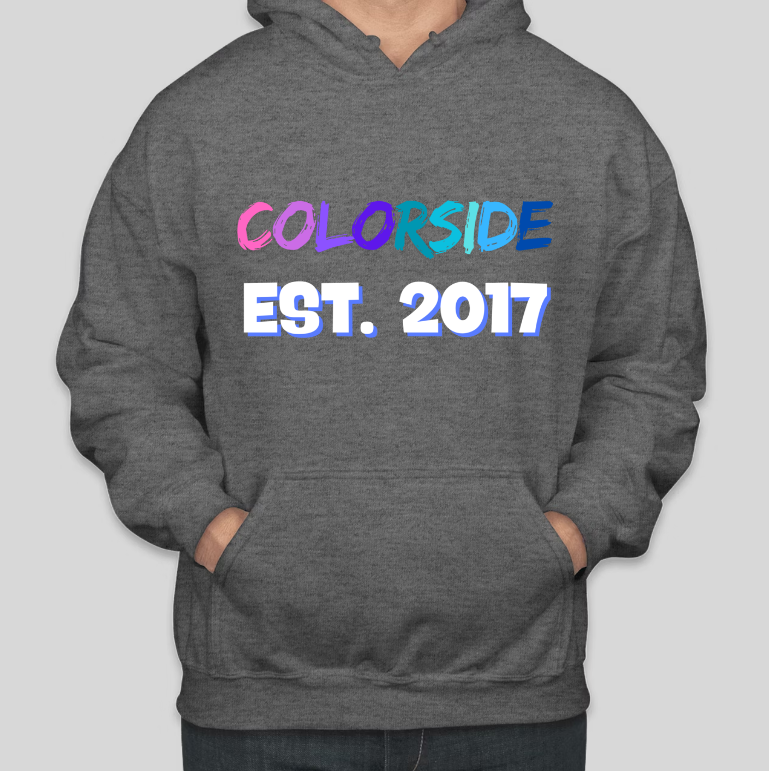 COLORSIDE LLC EST. 2017 Official Print Cotton Casual Hoodies