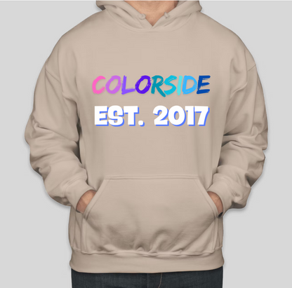 COLORSIDE LLC EST. 2017 Official Print Cotton Casual Hoodies