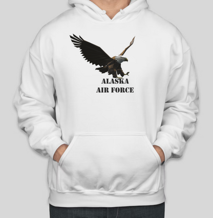 Alaska Air Force Wild Eagle Cool Cotton Hoodies