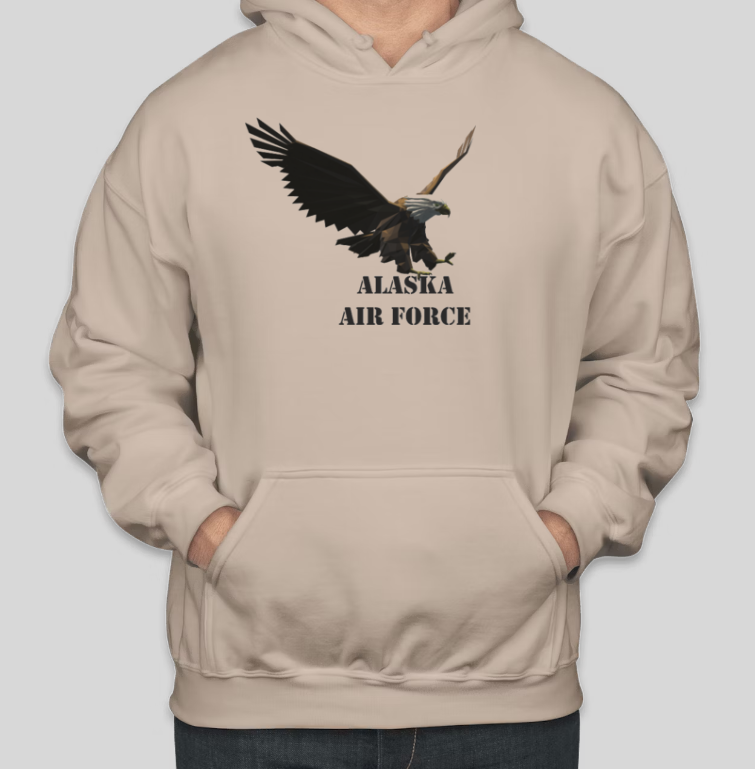 Alaska Air Force Wild Eagle Cool Cotton Hoodies